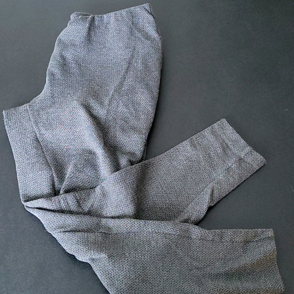 Grey Textured Ponte Leggings